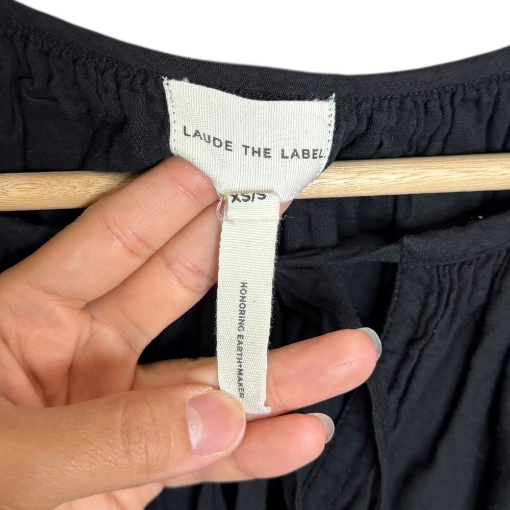 Laude the Label Lagom Coastal Minimalist Organic Cotton Emilie Maxi Dress XS S - Picture 8 of 9